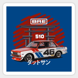 Bre Datsun 501 Car Bluebird Sticker